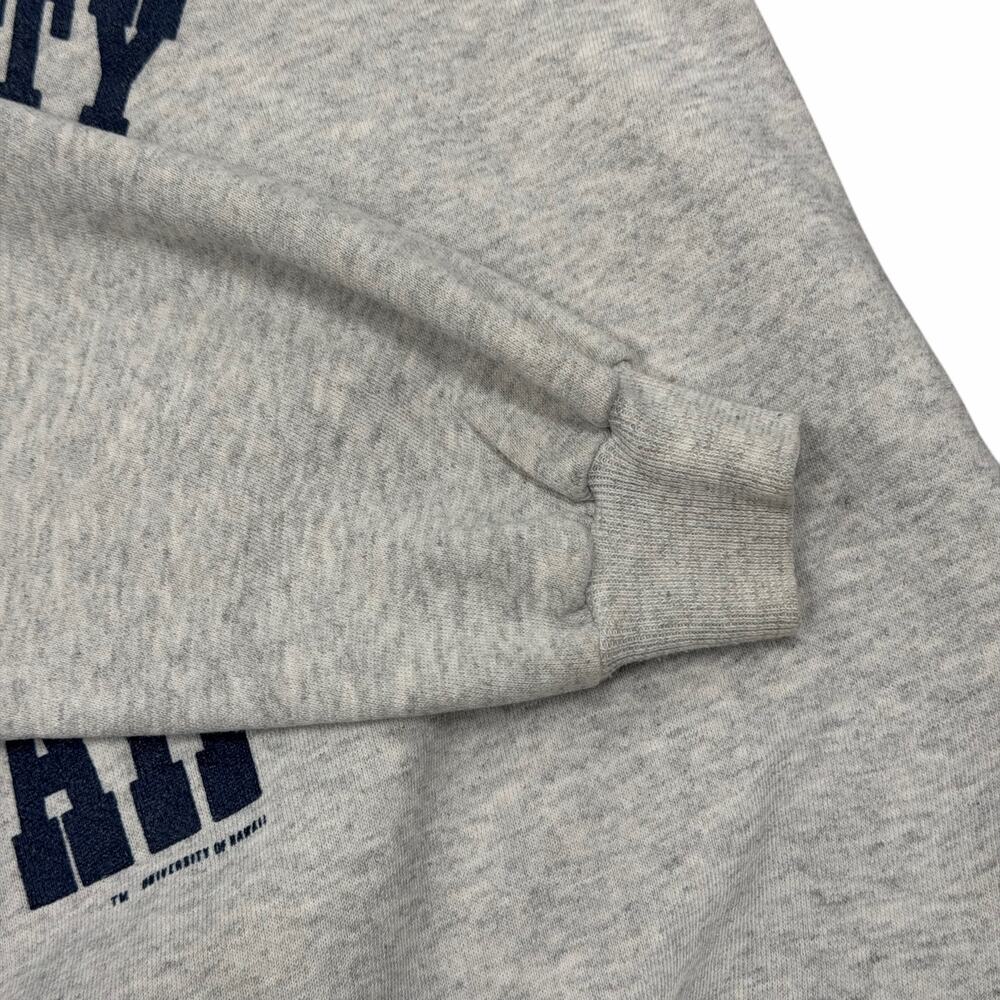 Vtg Rare 80’s University of Hawaii Hanes Fleece Crewneck Sweater Size Large - Picture 7 of 7